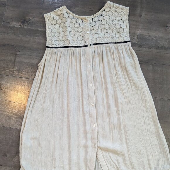 Zara Flowy Wide Strap Tank with Sequins & Lace - Picture 4 of 6